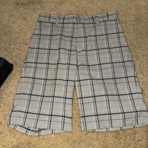 Nike Gray Plaid Shorts